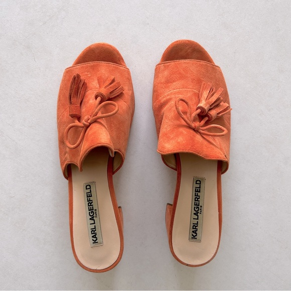 Karl Lagerfeld Shoes - Karl Lagerfeld Block Heels 🧡